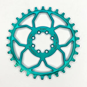 5DEV 8 Bolt Titanium Chainring SRAM T-type  (Boost)