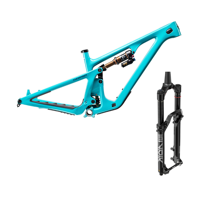 SB140 Small Turquoise Frame + Lyrik Ultimate RC2 (150mm Black)
