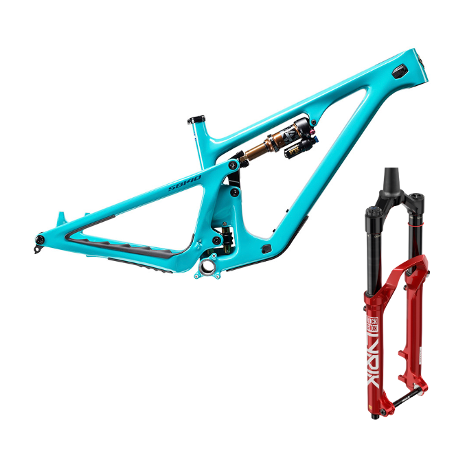 SB140 Small Turquoise Frame + Lyrik Ultimate RC2 (150mm Red)