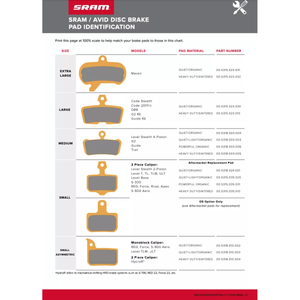 Sram Disc Brake Pad